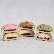 여의주빵-6개(1세트, 우유,크림,녹차)